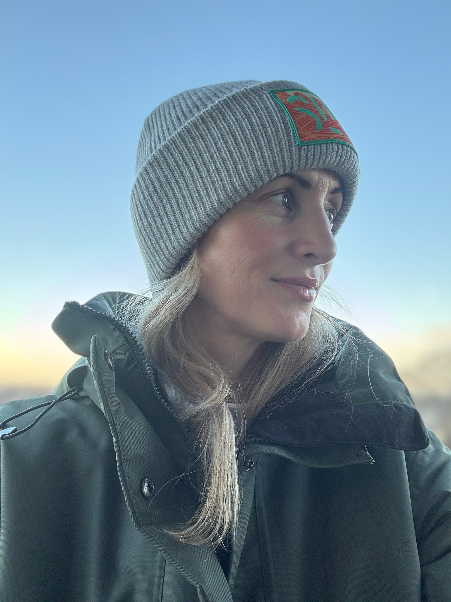 SLKS Silk-lined Cashmere-blend Beanie in Grey