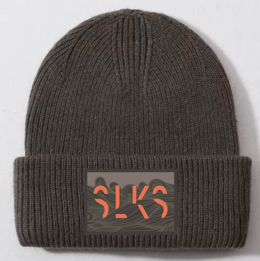 SLKS Silk-lined Cashmere-blend Beanie in Khaki